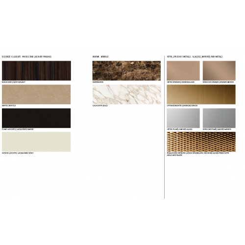 MAYFAIR chest of drawers leather top