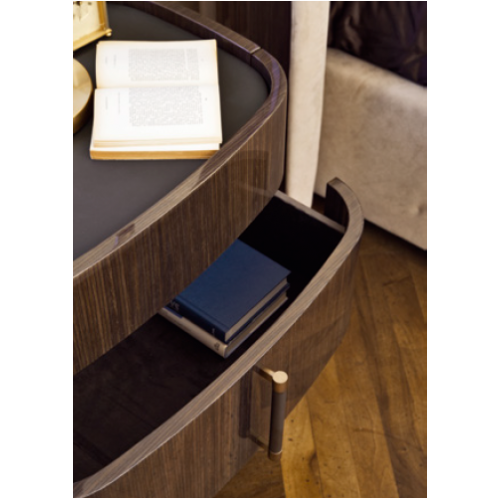 MAYFAIR chest of drawers leather top