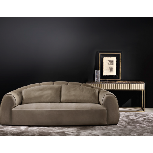 Designer console table with marble top