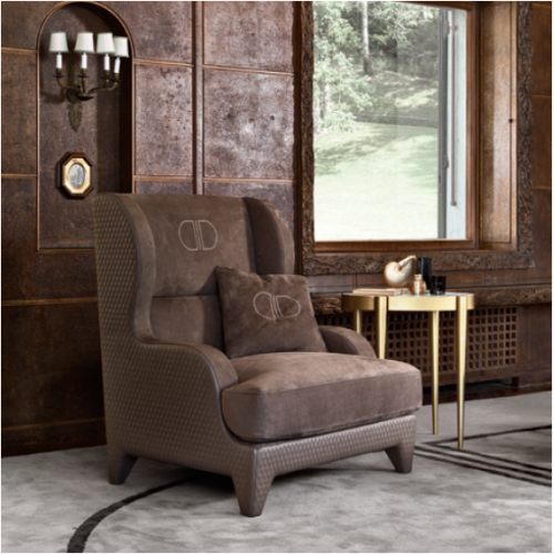 BRERO large leather armchair